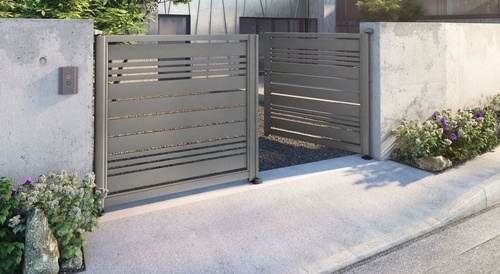 GAMME Contemporain Barreaudes
Portail alu classiques, modernes 
ou intemporels à composer avec 5 
types de barreaux au choix